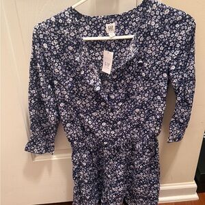 GAP Kids Navy Floral Romper